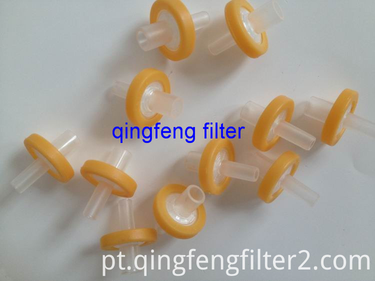 Filtro de seringa de membrana de micron descartável Disposable micron membrane syringe filter